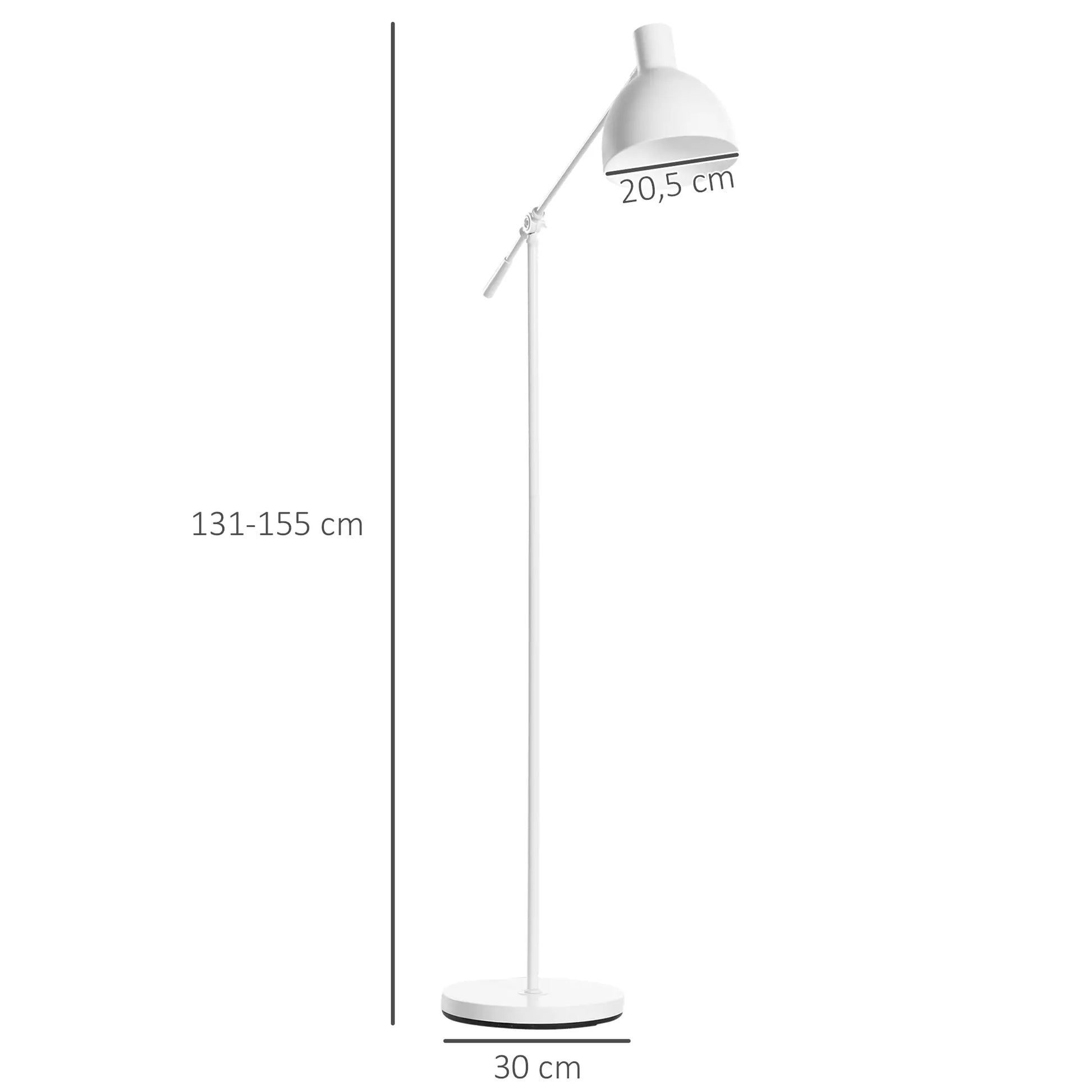 Nancy's Dimaro Vloerlamp - Staande Lamp - Wit - Staal
