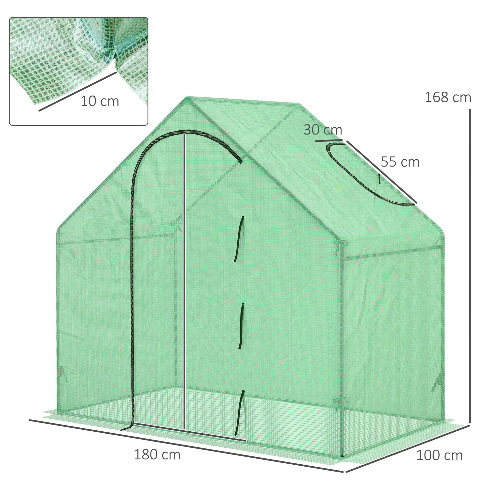 Nancy's Argivai Kweekkas - Inloopkas - Plantenkas - Tuinkas - Groen - ± 180 x 100 x 170 cm