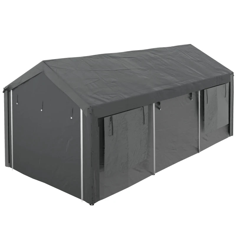 Nancy's Tamengos Partytent - Tuinpaviljoen - Party Tent - Zwart - ± 300 x 600 cm