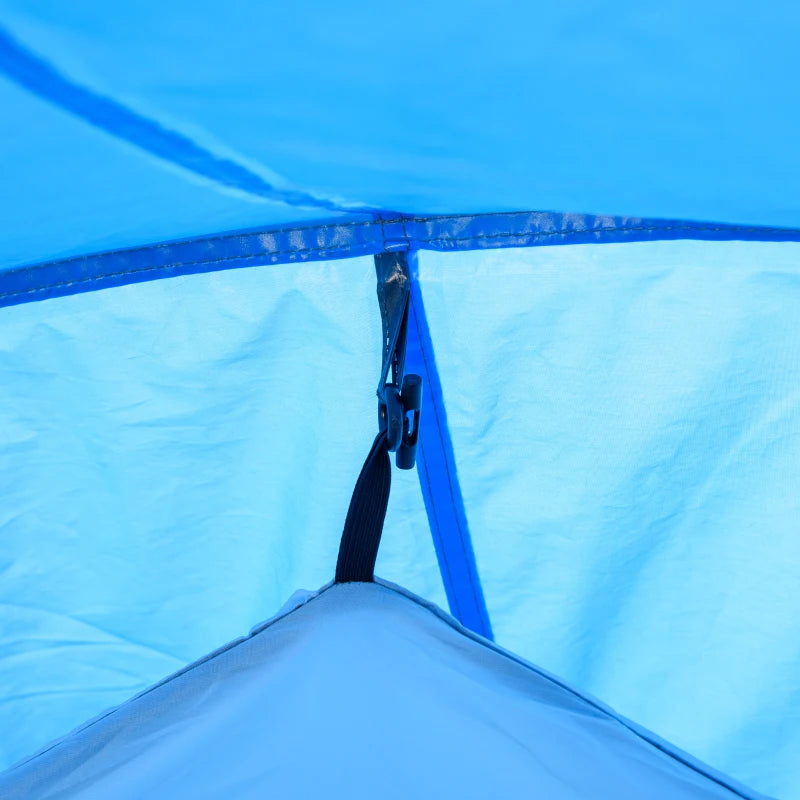 Tente de camping Nancy's Epsinhel - Tente de camping - 2 à 3 personnes - Bleu - ± 425 x 205 x 155 cm