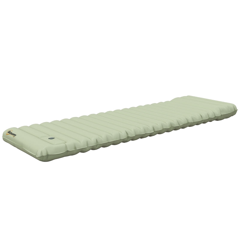 Nancy's Carvalhal Airbed - With Foot Pump - Waterproof - Green - ± 200 x 60 x 10 cm