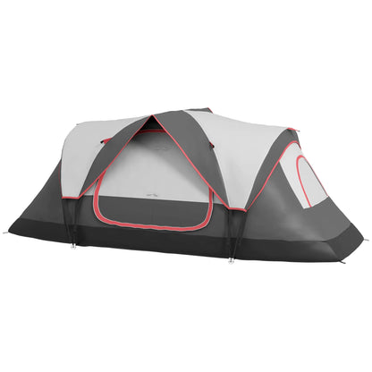 Nancy's Dumenza Kampeertent - 6-Persoons Campingtent - 2 Slaapkamers - Grijs - 450 x 215 x 180 cm