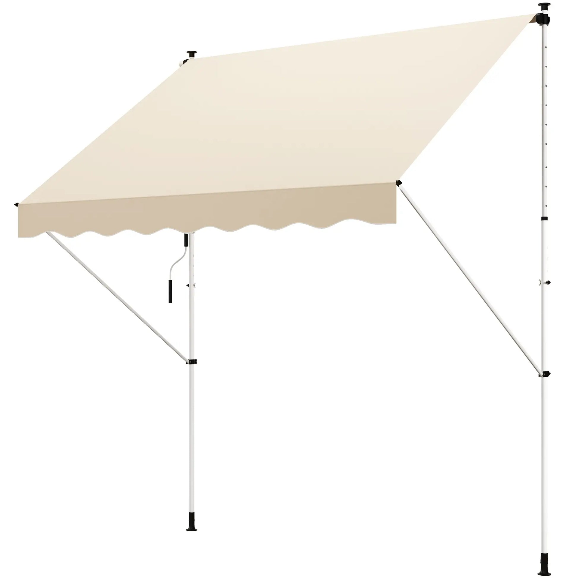 Nancy's Ceva Zonnescherm - Luifel - Klemluifel - Terrasluifel - Beige - 300 cm Breed