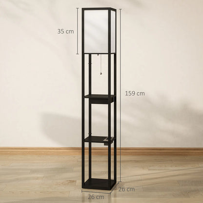 Nancy's Gizzeria Vloerlamp - Staande Lamp - Zwart / Wit