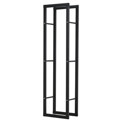Nancy's Ashburton 3 Brandhoutrek- Openhaardhoutopslag - 100kg Staal Zwart B40xH150 cm