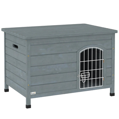Nancy's Enego Hondenhok - Bench - Hondenbox - Grijs - ± 80 x 55 x 55 cm