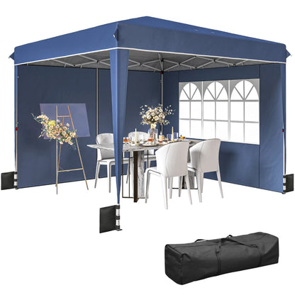 Nancy's Policoro Paviljoen - Party tent - Pop-up ontwerp - Blauw / Wit - 300 x 300 x 275 cm