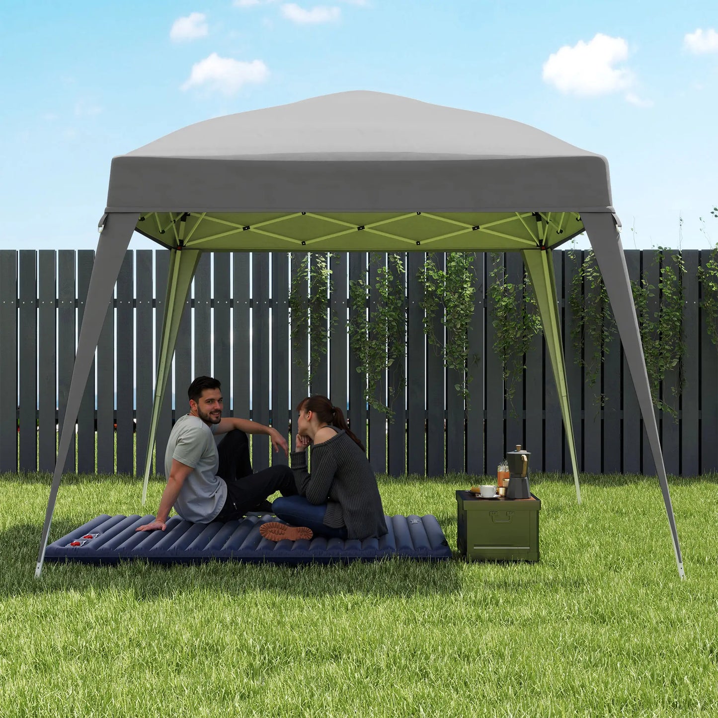 Nancy's Fontoura Partytent Overkapping - Paviljoendak - Grijs - ± 240 x 240 cm