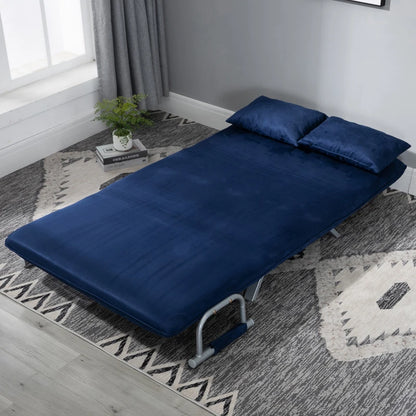Nancy's Carapito Slaapbank - Zitbank - Bank met slaapfunctie - Blauw