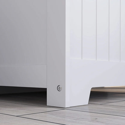 Nancy's Filettino Opbergkist - Kist - Speelgoedkist - Wit - ± 60 x 40 x 55 cm