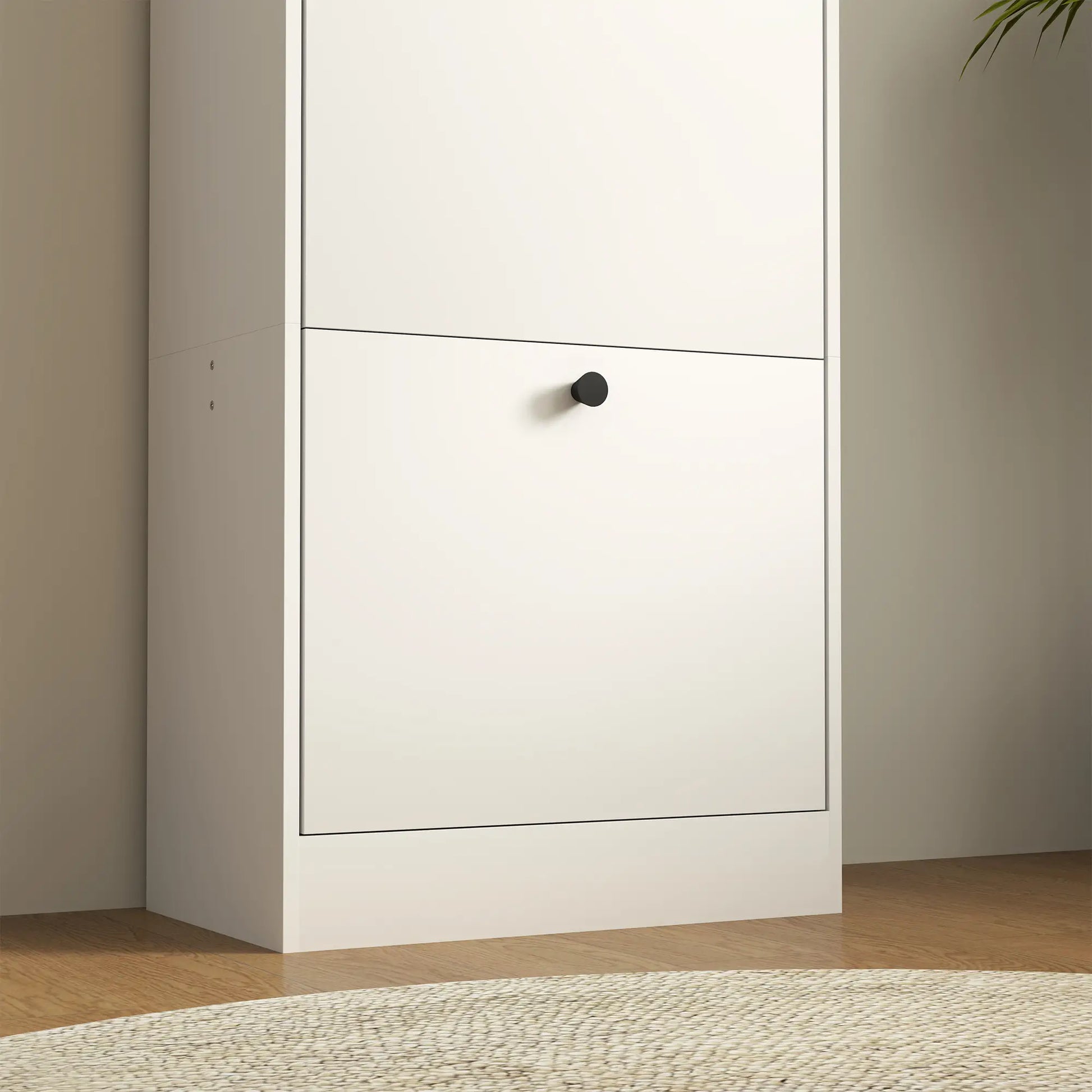 Nancy's Crodo Schoenenkast - Opbergkast voor Schoenen - Schoenenrek - Wit - ± 50 x 30 x 115 cm