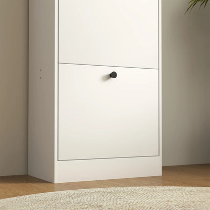 Nancy's Crodo Schoenenkast - Opbergkast voor Schoenen - Schoenenrek - Wit - ± 50 x 30 x 115 cm