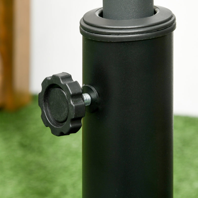 Nancy's Petworth Parasolvoet - Parasol standaard - Zwart - Geschikt voor parasolstok Ø32mm, Ø38mm en Ø48mm