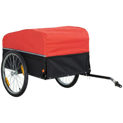 Nancy's Pulfero Fietskar - Fietsaanhanger - Fietsaanhangwagen - Zwart / Rood - 145 x 75 x 70 cm