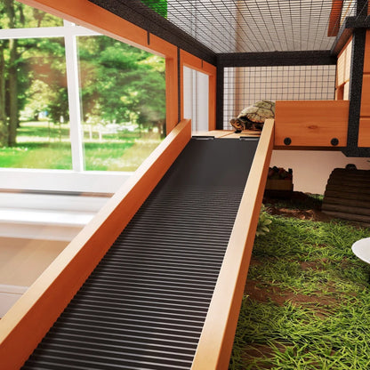 Nancy's Penzale Dierenverblijf - Schilpaddenhuis - Schilpaddenren - Dennenhout - ± 130 x 65 x 95 cm