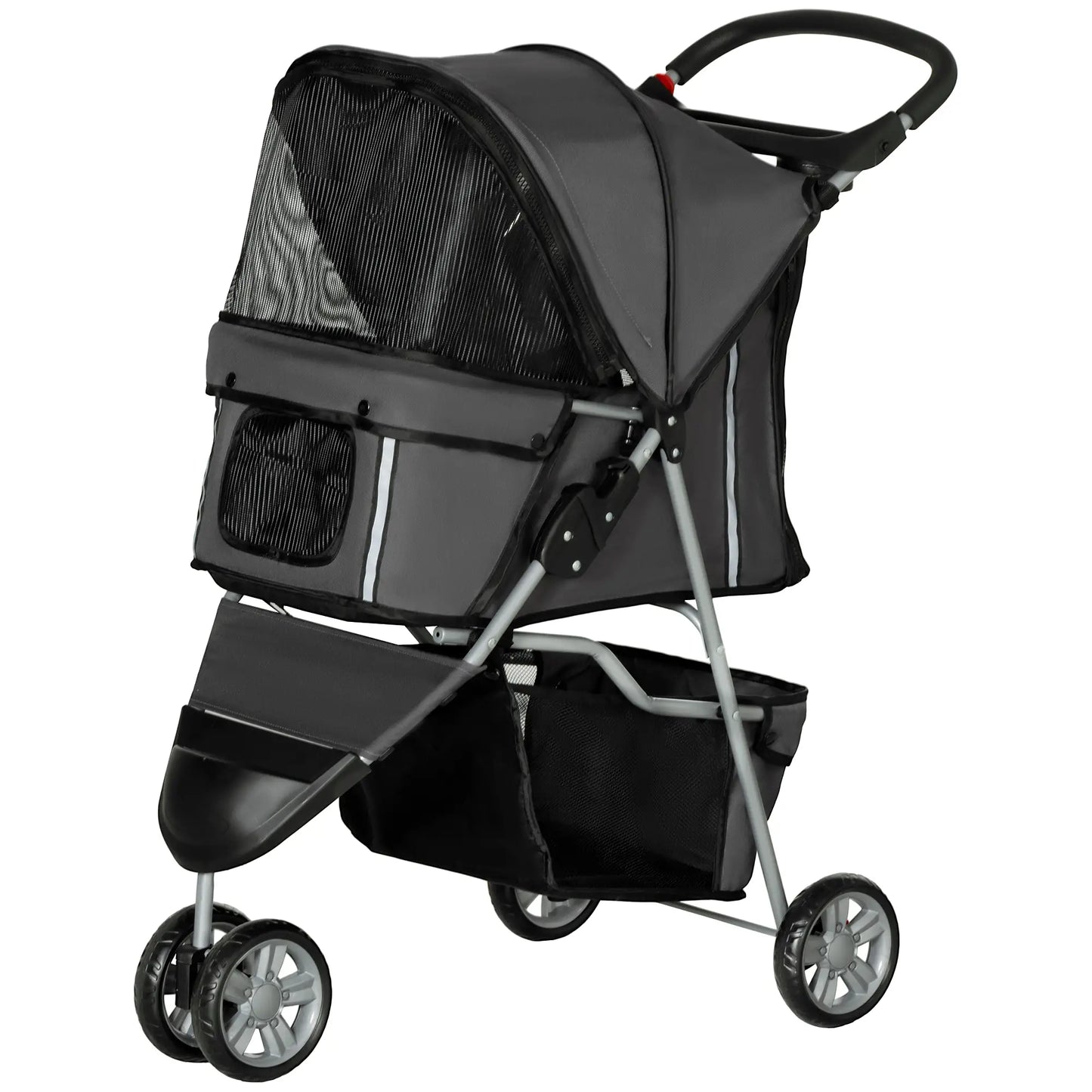 Nancy's Ingurtosu Reiswagen voor Huisdieren - Hondenbuggy - Hondenwagen - Grijs