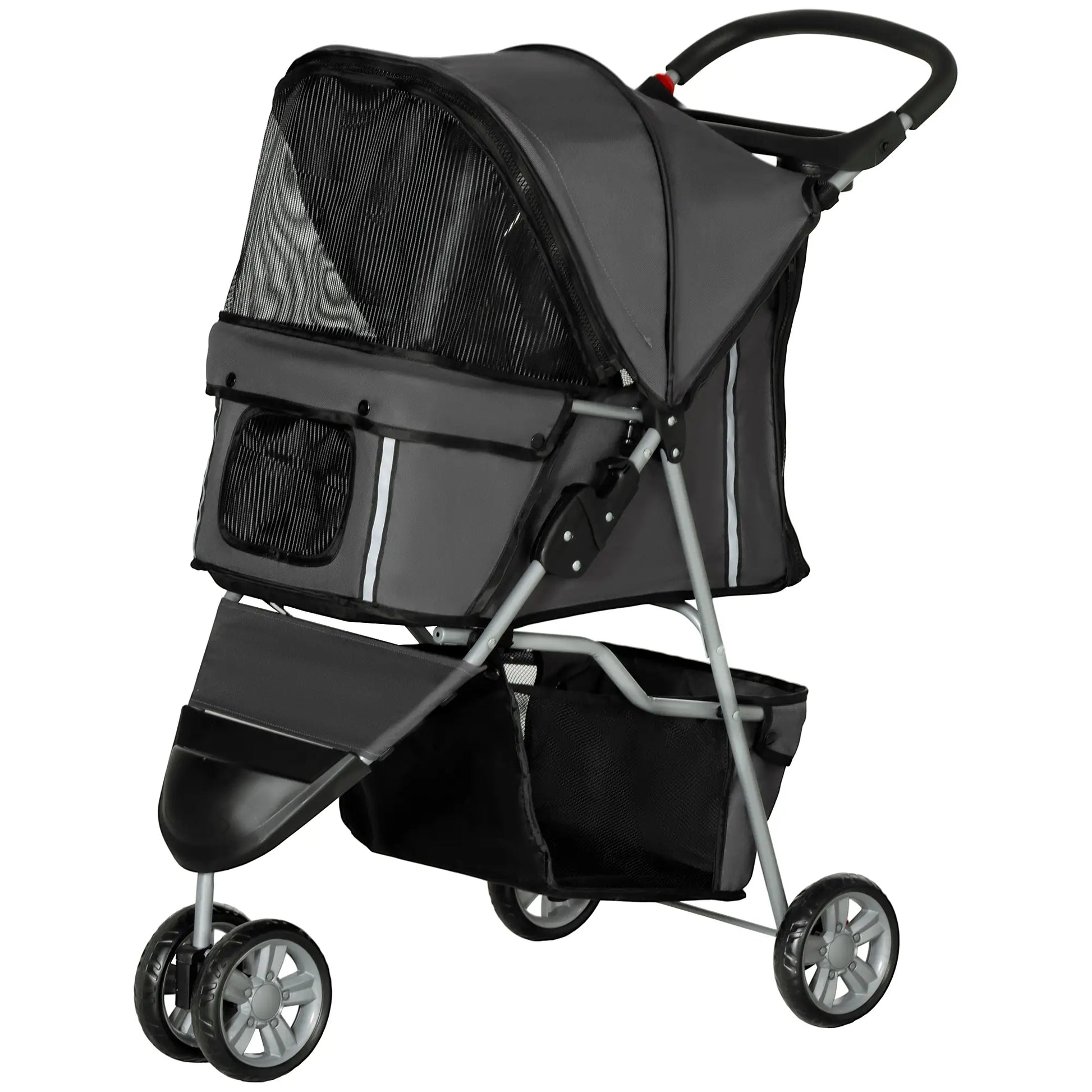 Nancy's Ingurtosu Reiswagen voor Huisdieren - Hondenbuggy - Hondenwagen - Grijs