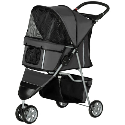 Nancy's Ingurtosu Reiswagen voor Huisdieren - Hondenbuggy - Hondenwagen - Grijs