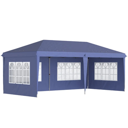 Nancy's Moita Partytent - Tuinpaviljoen - Party Tent - Blauw - ± 600 x 300 cm