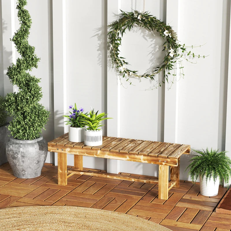 Nancy's Rezzoaglio Tuinbank - Parkbank - Balkonbank - Houten Tuinbankje - Dennenhout - ± 110 x 40 x 35 cm