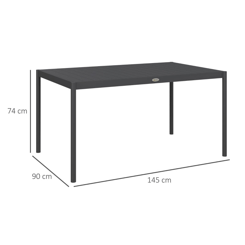 Nancy's Seda Tuintafel - Tuinmeubel - Eettafel Buiten - ± 145 x 90 x 75 cm