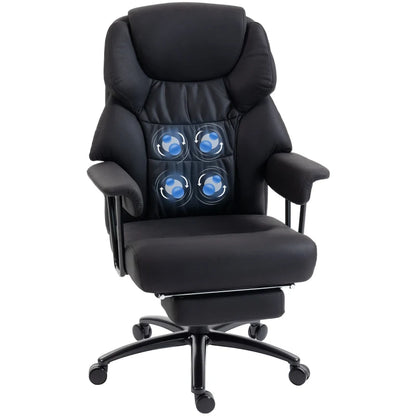 Nancy's Ronzone Massage Bureaustoel - Massagekantoorstoel - Ergonomisch - Zwart - Kunstleer
