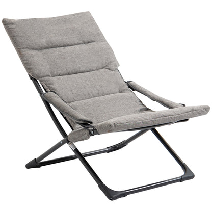 Chaise de jardin Mona de Nancy - Chaise longue - Gris