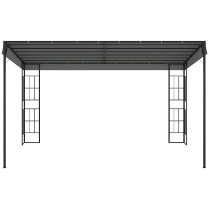 Nancy's Doncaster Patio covering - Canopy - Pergola - Gray / Black - ± 400 x 400 cm