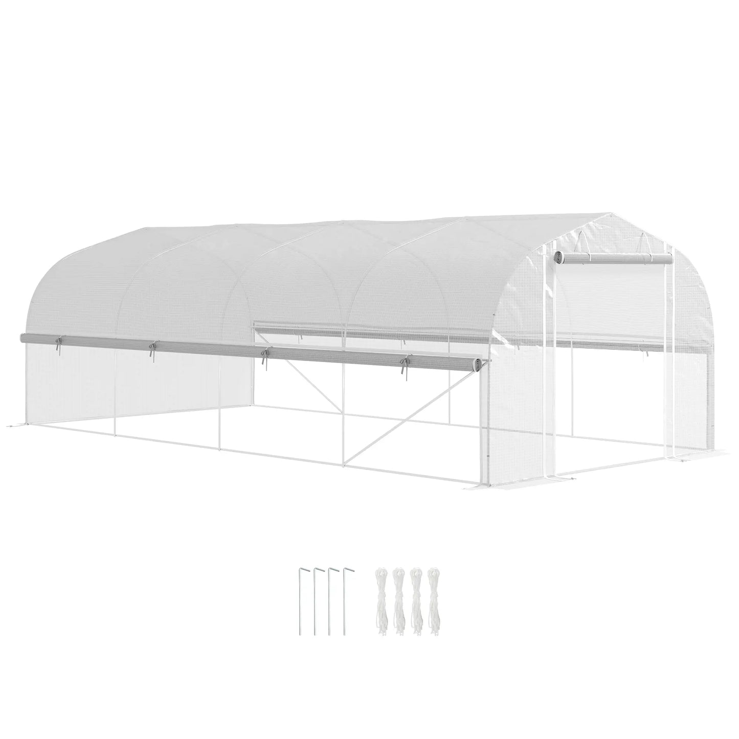 Nancy's Antas Kweekkas - Tuinkas - Plantenkas - Foliekas - Wit - ± 600 x 300 x 200 cm