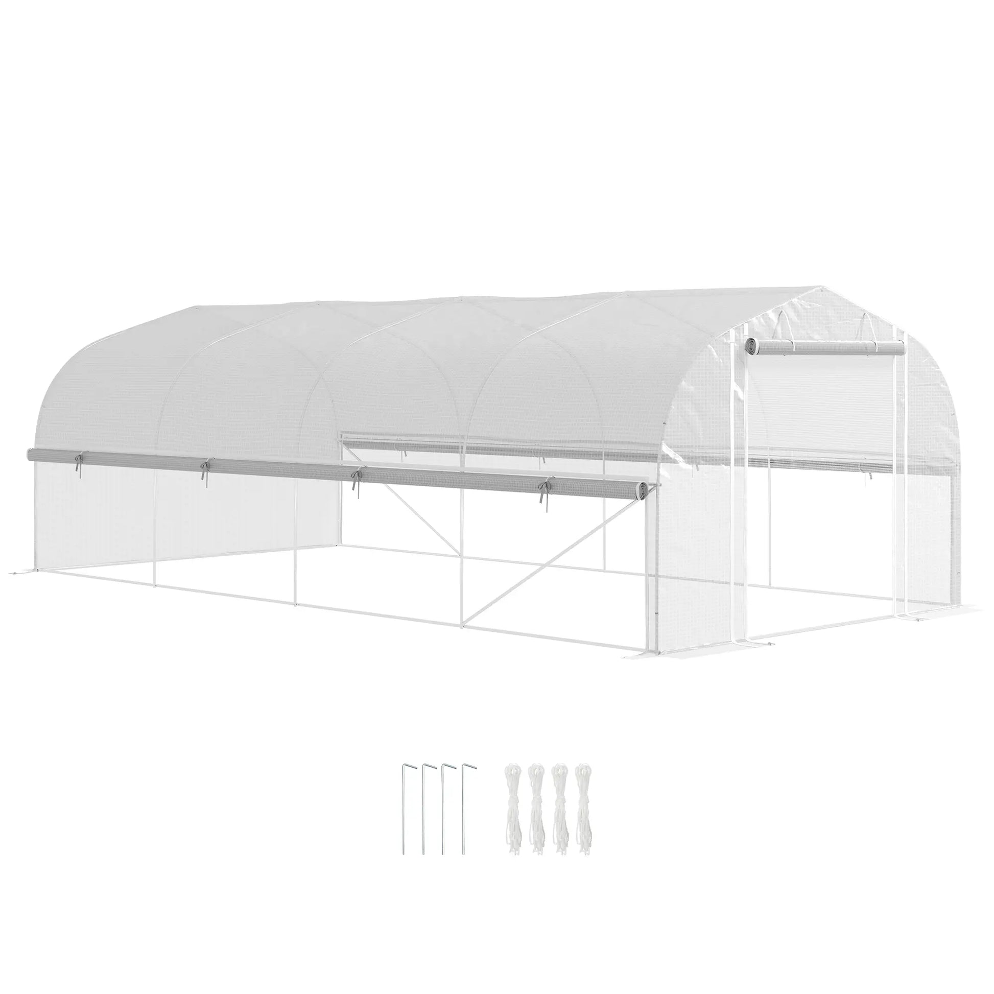 Nancy's Antas Kweekkas - Tuinkas - Plantenkas - Foliekas - Wit - ± 600 x 300 x 200 cm
