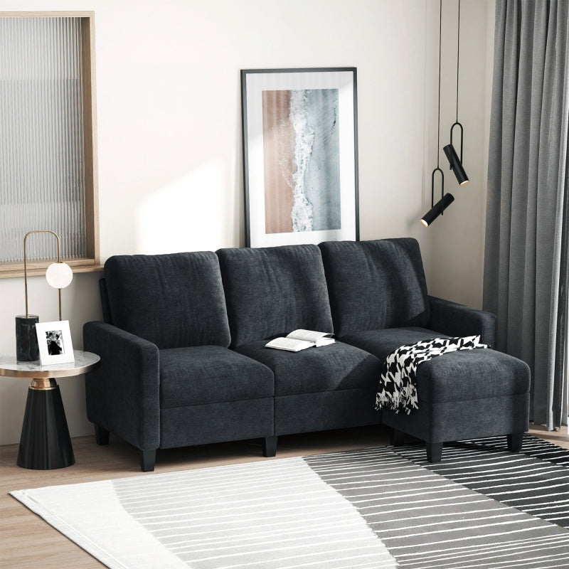 Nancy's Camelford Corner sofa, sofa, with reversible chaise longue, 197 x 139 x 91 cm