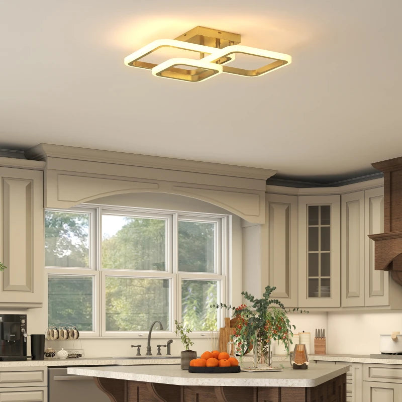 Nancy's Pagnona Plafondlamp - Plafondverlichting - LED-Plafondlamp - Goudkleurig