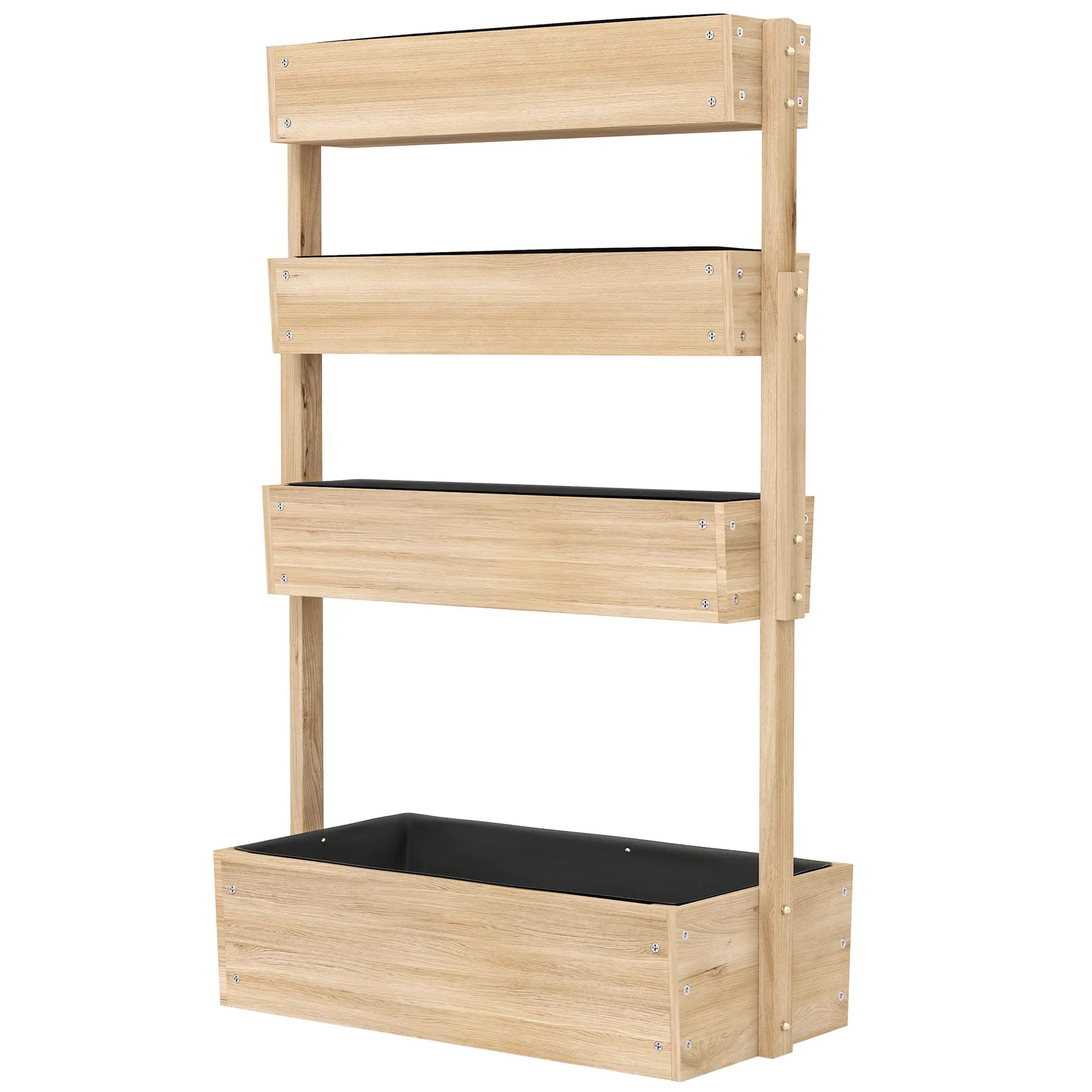 Nancy's Germagnano Plantenbak - Bloembak - Plantenrek - Dennenhout - ± 90 x 45 x 140 cm