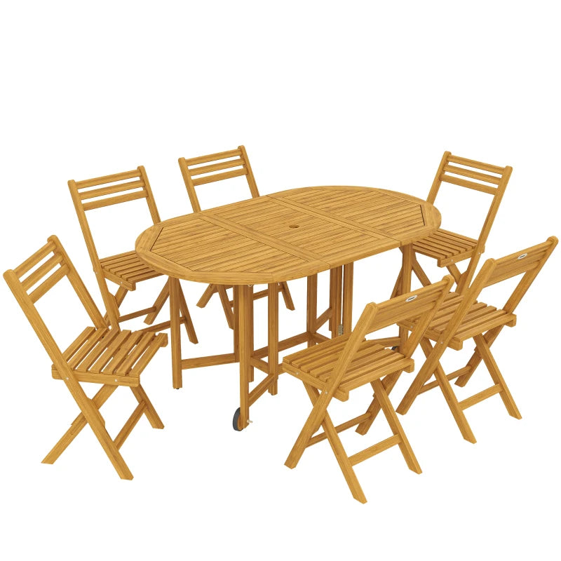 Nancy's Sarnonico Tuinset - Tuinmeubelset - Weerbestendig - Uitschuifbare tafel - Acaciahout