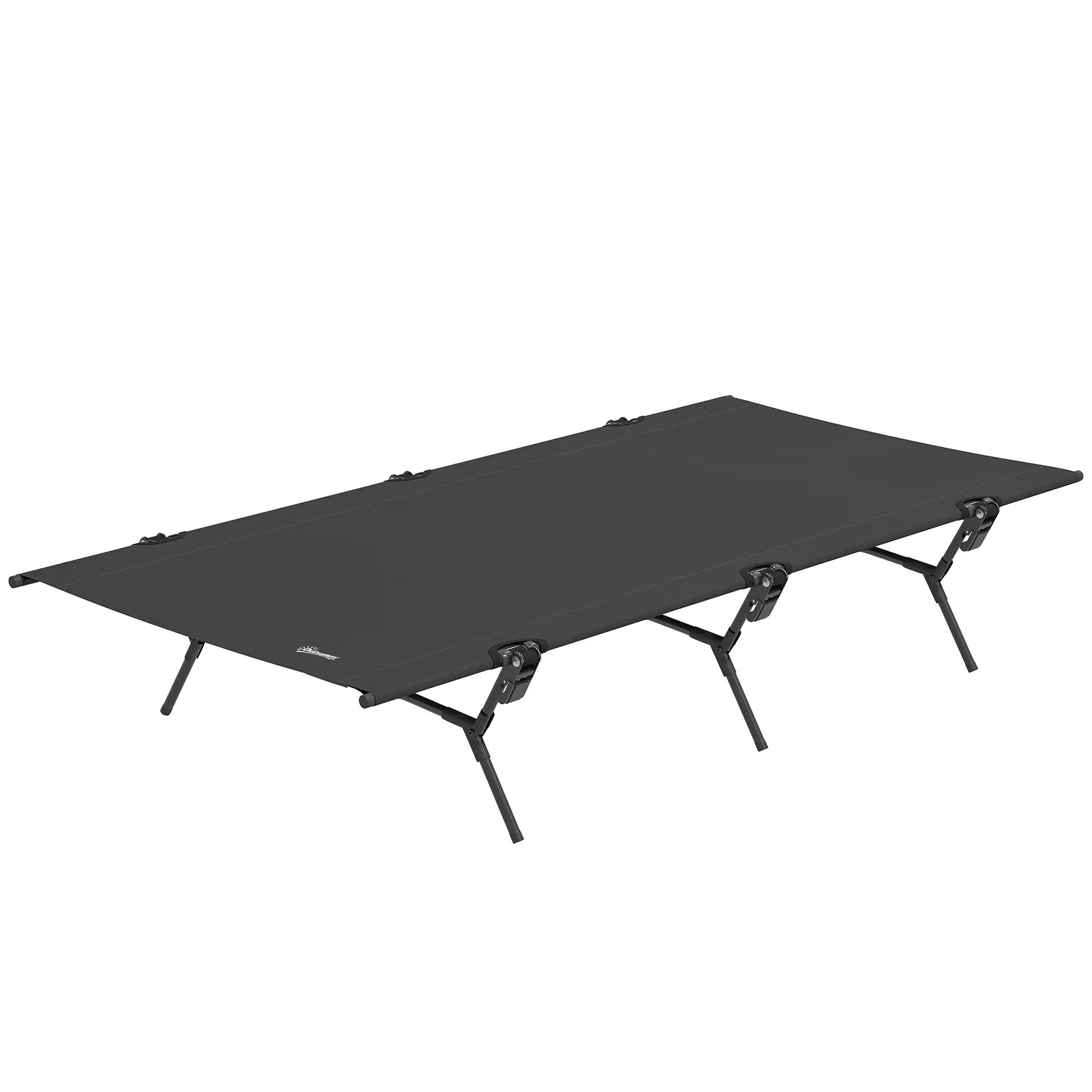 Nancy's Force Stretcher - Campingbed - Zwart - ± 200 x 100 x 35 cm