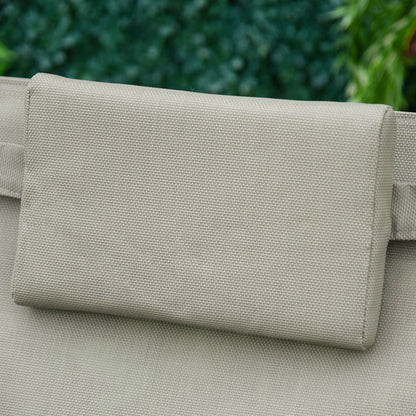 Nancy's Fort Walton Beach Schommelstoel - Tuinstoel - Metaal - Zwart/Lichtgrijs - 150 x 60 x 90 cm