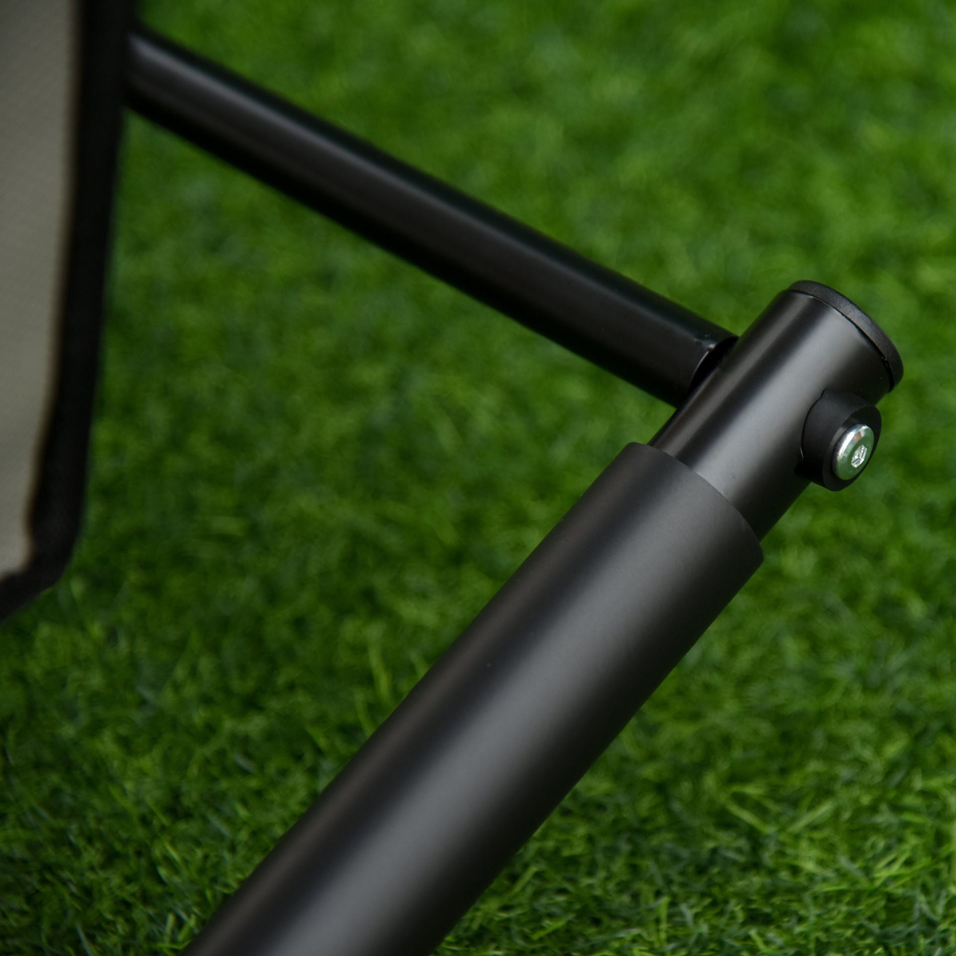 Nancy's Fort Walton Beach Schommelstoel - Tuinstoel - Metaal - Zwart/Lichtgrijs - 150 x 60 x 90 cm