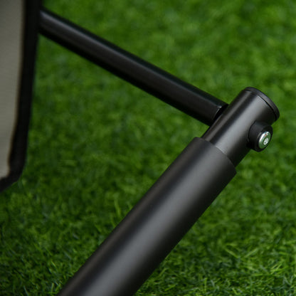 Nancy's Fort Walton Beach Schommelstoel - Tuinstoel - Metaal - Zwart/Lichtgrijs - 150 x 60 x 90 cm