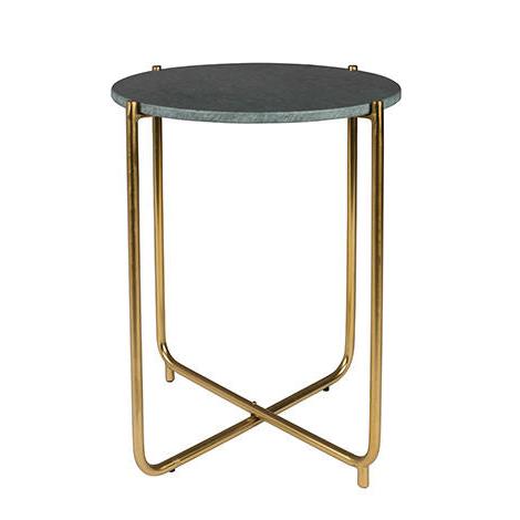 Nancy's Sedro-Woolley Tafel - Modern - Groen - Marmer, IJzer - 44,5 cm x 44,5 cm x 54 cm