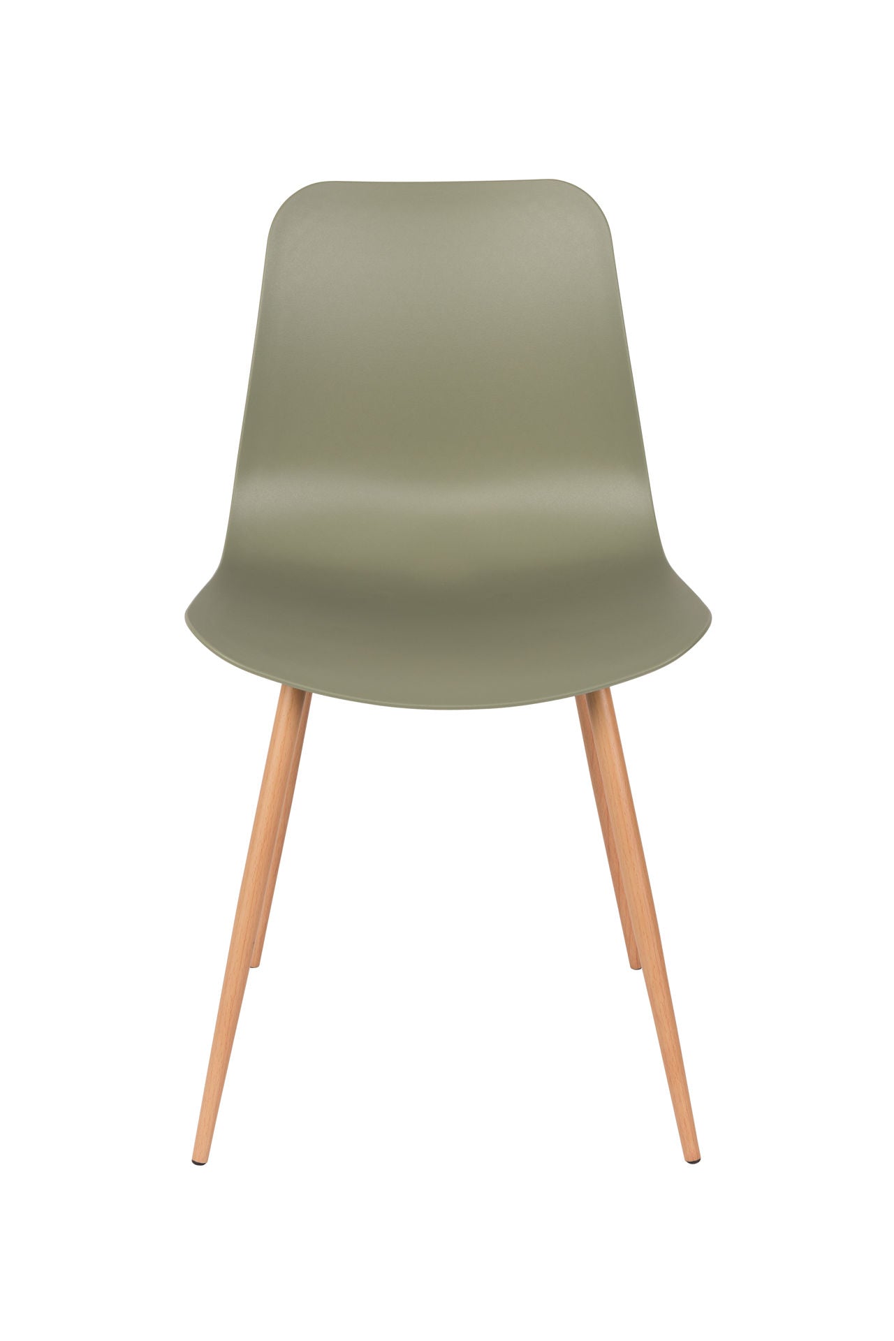 Nancy's South Kensington Chair - Scandinavian - Green, Brown - Polypylene, Iron, Wood - 49 cm x 44.5 cm x 80 cm
