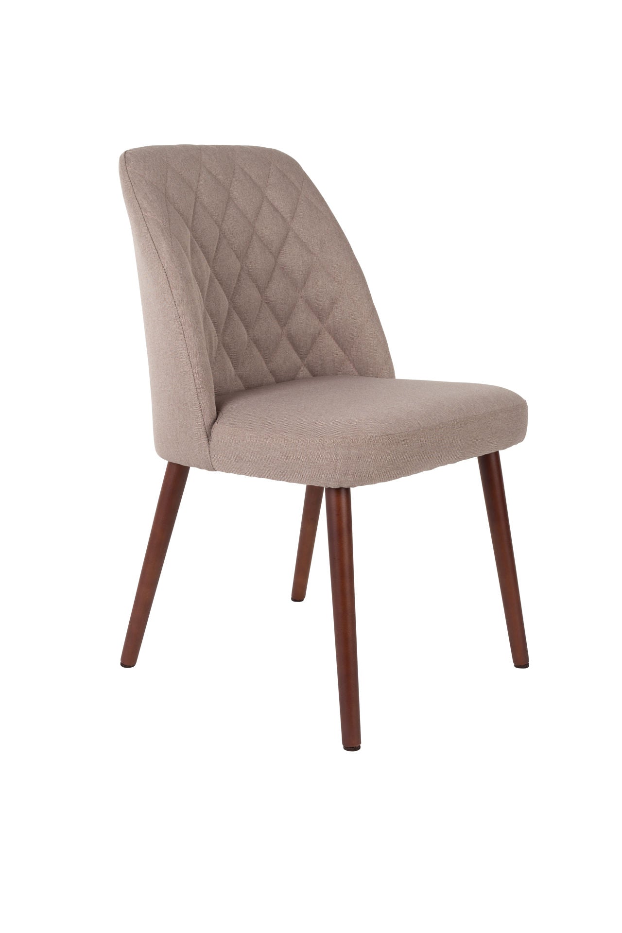 Nancy's Canonsburg Chair - Retro - Beige, Brown - Polyester, Pu-Foam, Plywood - 56 cm x 48 cm x 85 cm