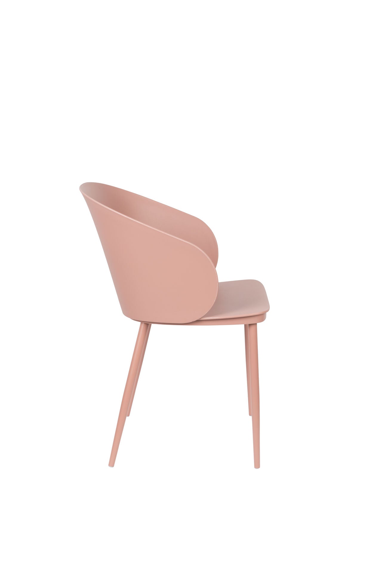 Nancy's Fern Park Chair - Scandinavisch - Roze - Polypropyleen, Staal - 53 cm x 57 cm x 81 cm