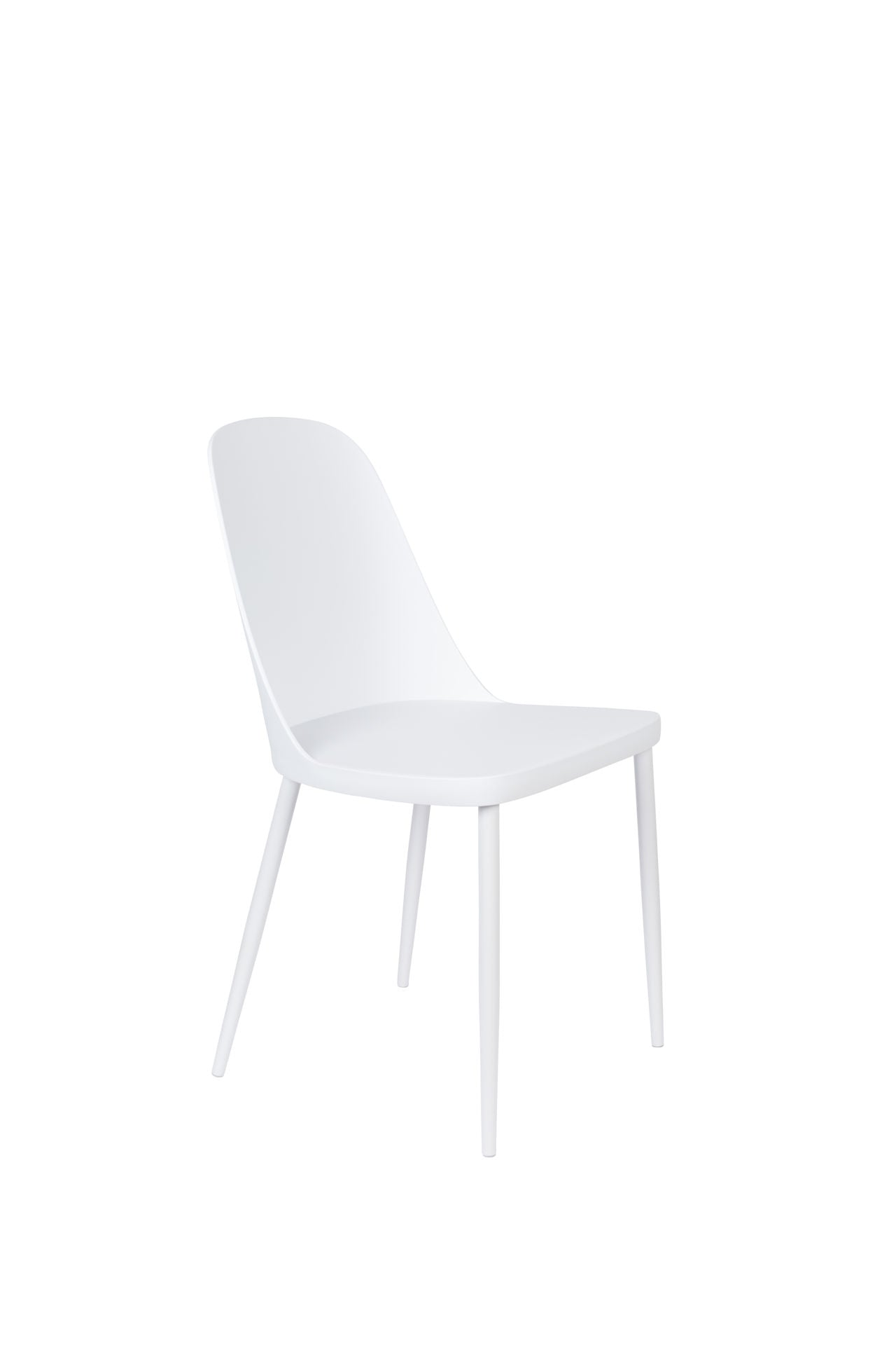 Nancy's Cresskill Chair - Scandinave - Blanc - Polypropylène, Acier - 53,5 cm x 46 cm x 85 cm