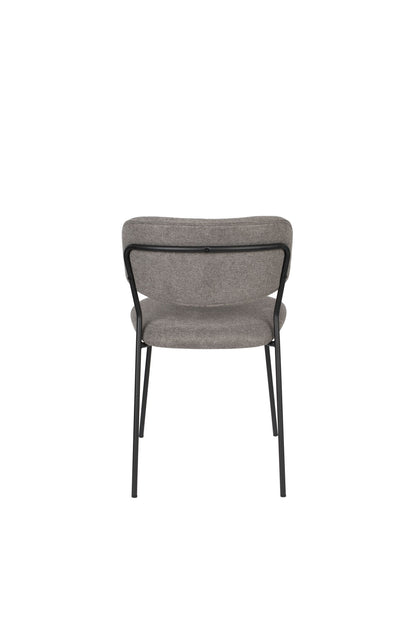 Nancy's Hawthorn Woods Chair - Retro - Zwart, Grijs - Polyester, Staal, Multiplex - 56 cm x 49 cm x 78 cm