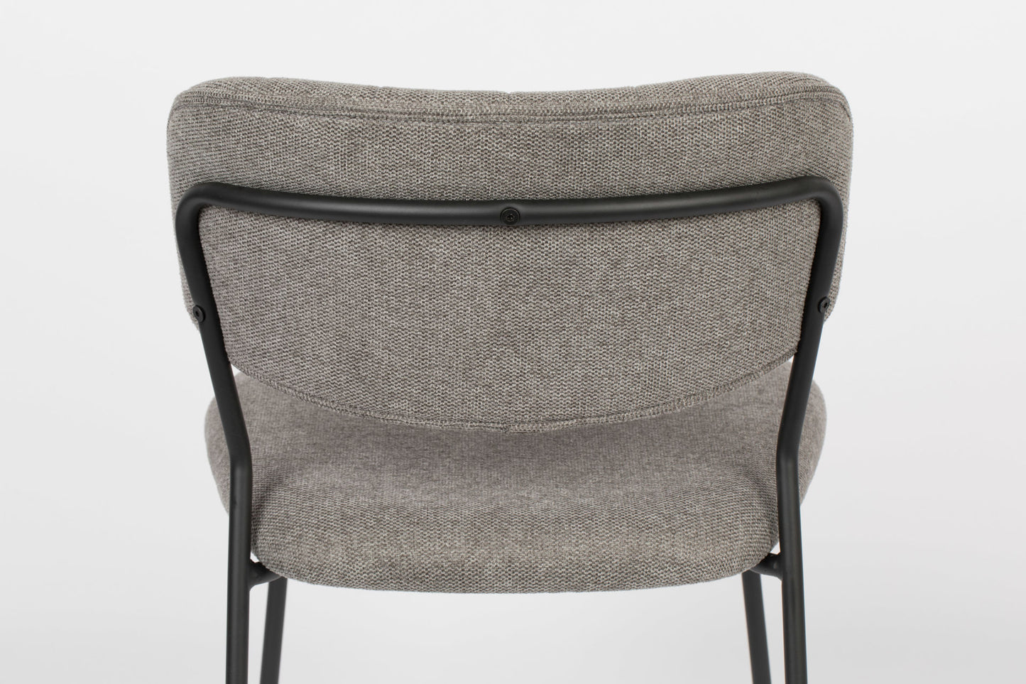 Nancy's Hawthorn Woods Chair - Retro - Zwart, Grijs - Polyester, Staal, Multiplex - 56 cm x 49 cm x 78 cm