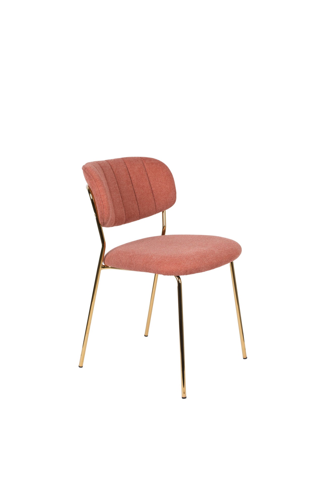 Nancy's Brigantine Chair - Retro - Gold, Pink - Polyester, Steel, Plywood - 56 cm x 49 cm x 78 cm