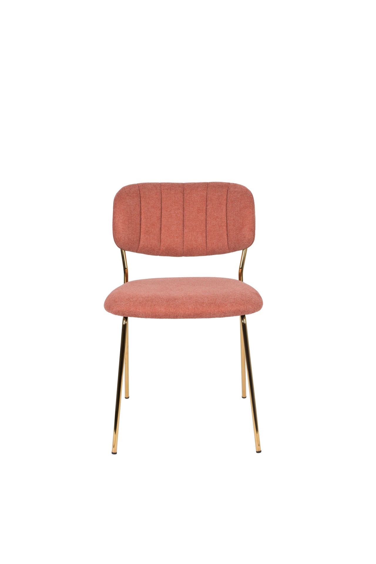 Nancy's Brigantine Chair - Rétro - Or, Rose - Polyester, Acier, Contreplaqué - 56 cm x 49 cm x 78 cm