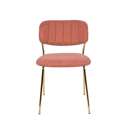 Nancy's Brigantine Chair - Rétro - Or, Rose - Polyester, Acier, Contreplaqué - 56 cm x 49 cm x 78 cm