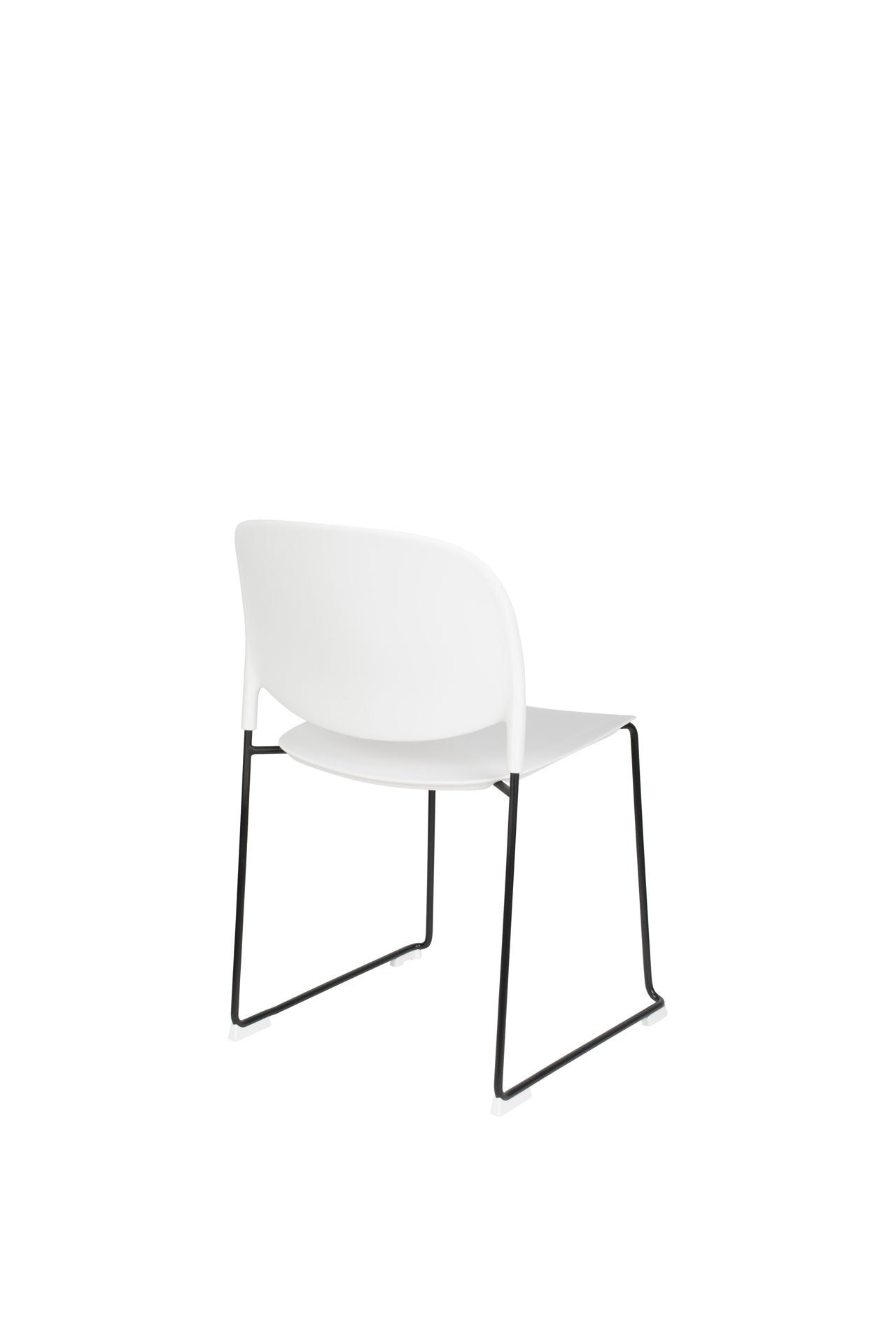 Nancy's San Sebastin Chair - Retro - White, Black - Polypropylene, Steel, Plastic - 52.5 cm x 48.5 cm x 80 cm