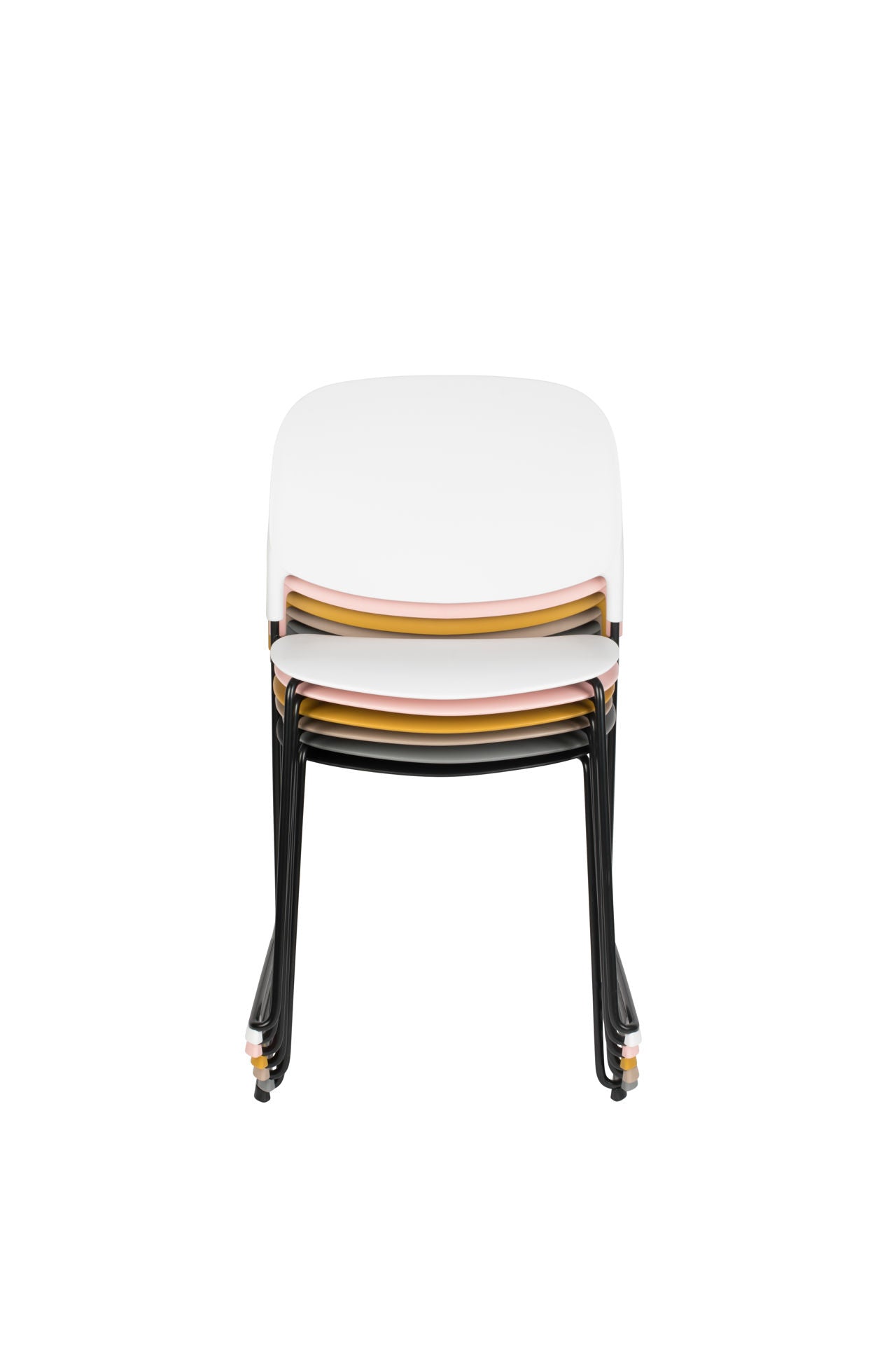 Nancy's San Sebastin Chair - Retro - White, Black - Polypropylene, Steel, Plastic - 52.5 cm x 48.5 cm x 80 cm